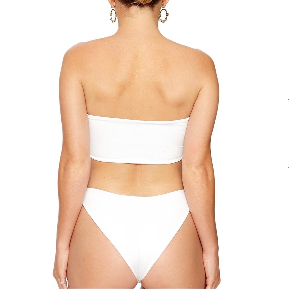 New Naked Wardrobe knotty beach bandeau bikini top - Picture 7 of 8